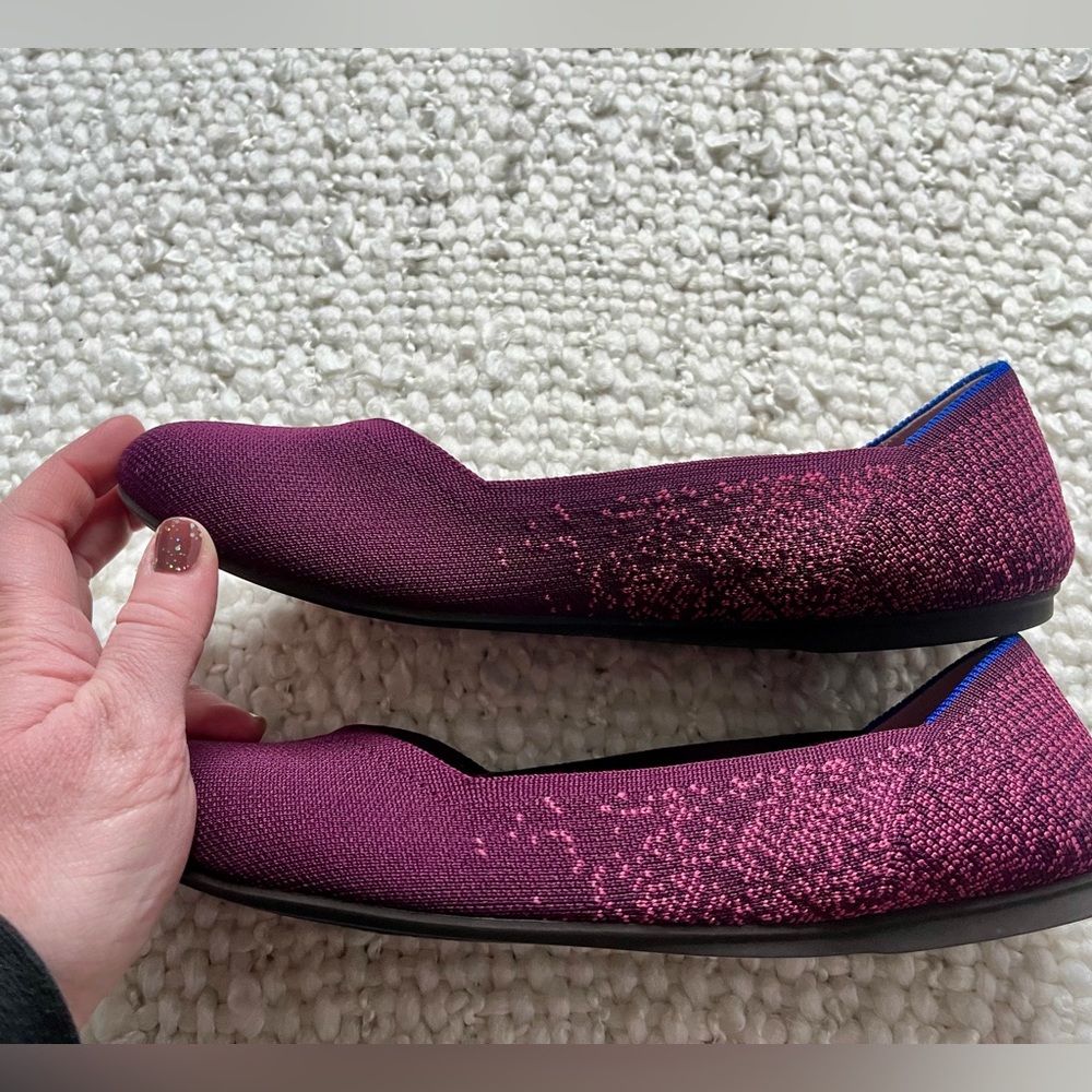 Rothy's The Flat In Fig Python, Size 9.5 - image 7